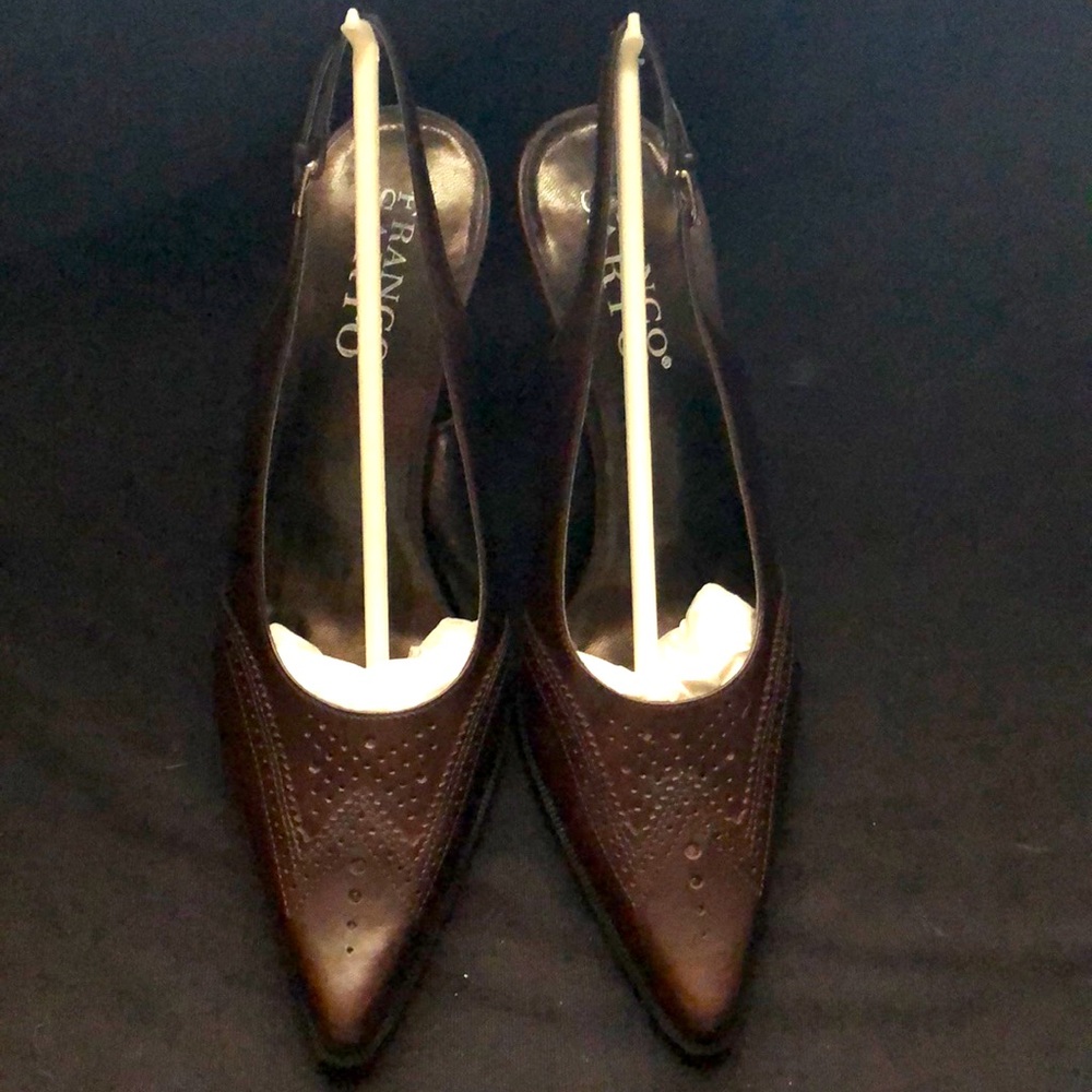 NIB Franco Sarto Leather Slingback heels 8.5M